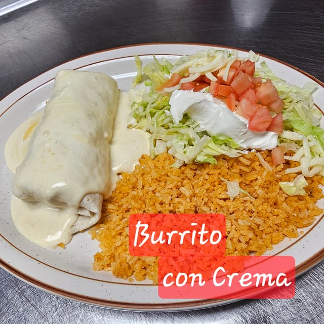 Burrito con Crema.