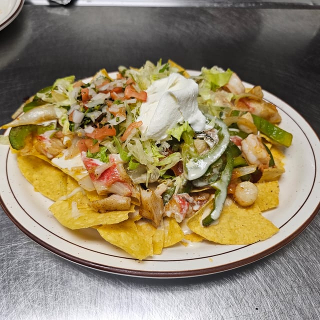 Nachos Seafood.