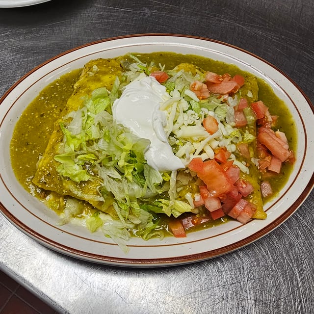 Enchiladas Verdes.