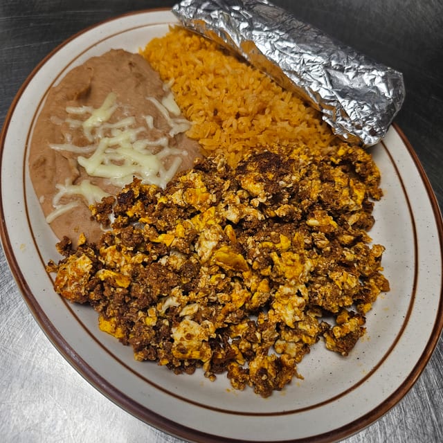 Huevos Con Chorizo.